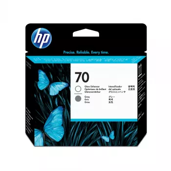 HP 70 blizgesį gerinanti ir pilka spalva DesignJet spausdinimo galvutė, skirta HP DesignJet Z2100, Z3100 ir Z3200 nuotraukų spausdintuvų serijoms
