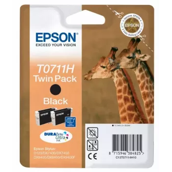 Epson Giraffe Twinpack Juoda T0711H DURABrite Ultra rašalinė kasetė