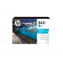 HP 843C 400 ml Cyan kasetė PageWide XL rašaliniams spausdintuvams, mėlyna, 1 vnt.