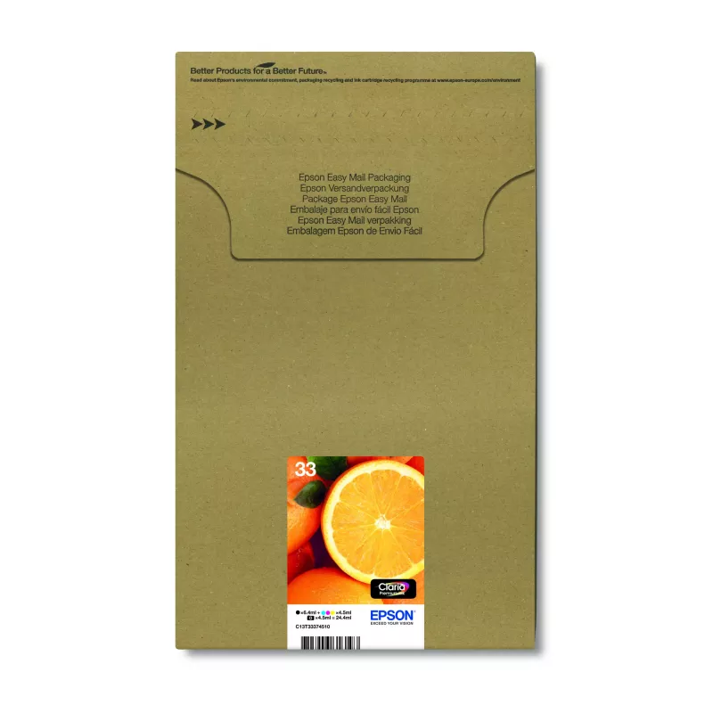 Epson Oranges 5 spalvų rinkinys 33 Claria Premium rašalas EasyMail pakuotėje