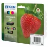 Epson Strawberry Multipack 4 spalvų 29 Claria Home rašalas, juoda, žydra, rausvai raudona, geltona, 5,3 ml, 3,2 ml, 1 vnt., 175 puslapiai, Multi pack