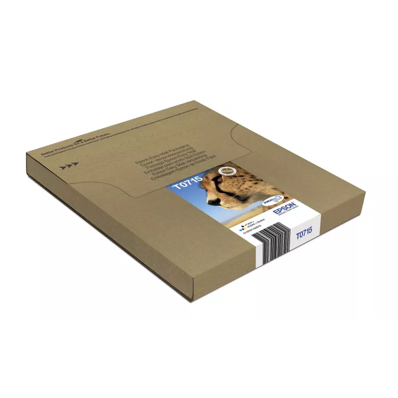 Epson Multipack 4 spalvų T071 EasyMail, standartinė talpa, juoda, žydra, purpurinė, geltona, 7,4 ml, 5,5 ml, 1 vnt., rinkinys
