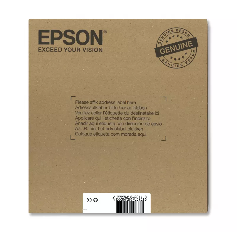 Epson Multipack 4 spalvų T071 EasyMail, standartinė talpa, juoda, žydra, purpurinė, geltona, 7,4 ml, 5,5 ml, 1 vnt., rinkinys