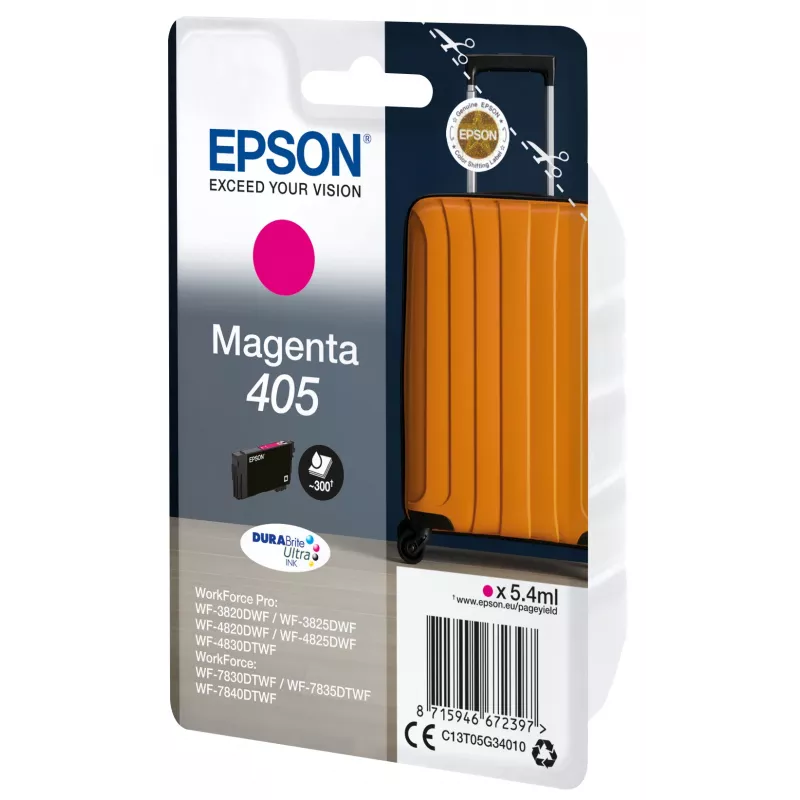 Epson 405 original rašalo kasetė, 1 vnt., standartinės išeigos, purpurinė
