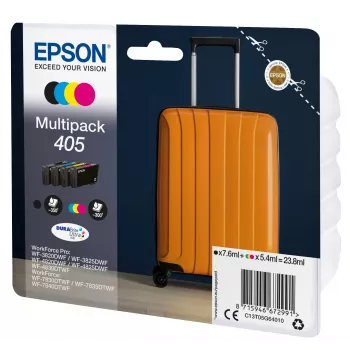 Epson 405 originali rašalo kasetė, 1 vnt., standartinės išeigos, juoda, žydra, purpurinė, geltona