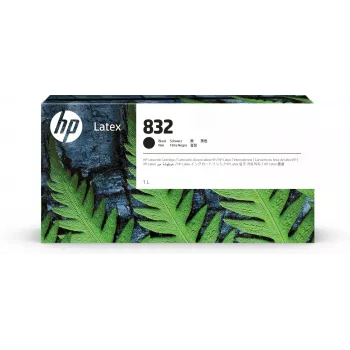 HP 832 1 litro juodas latekso rašalo kasetė, HP Latex 700, 700 W, 800, 800 W spausdintuvams