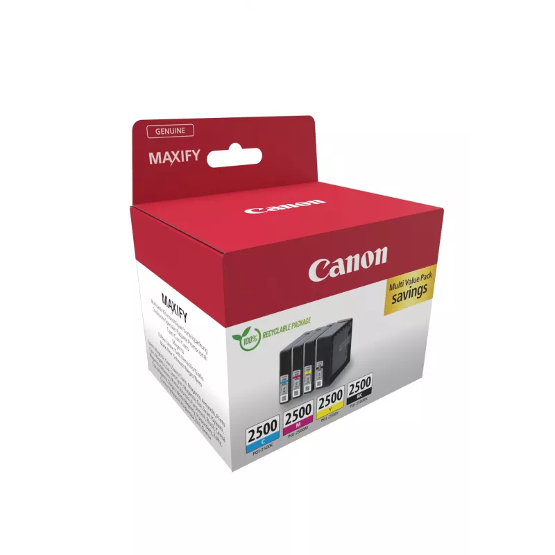 Originalus Canon rašalo kasetės rinkinys 9290B006 – 4 vnt. juoda, žydra, rausvai raudona, geltona