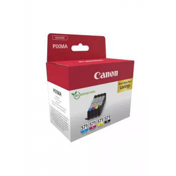 Canon 0386C009 rašalo kasetė 4 vnt. Originali juoda, žydra, purpurinė, geltona