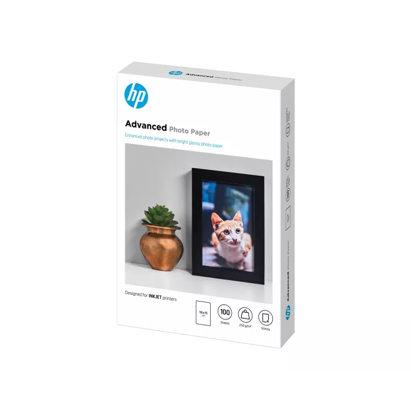 HP Advanced Photo Paper Glossy 250 g/m2 10x15 cm (101x152 mm) 100 lapų
