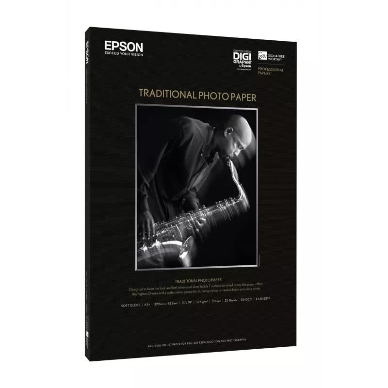 Epson tradicinis fotografinis popierius, A4, 330 g/m², 25 lapų