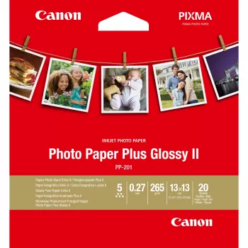 Canon PP-201 Glossy II foto popierius blizgus 13x13 cm 20 lapų