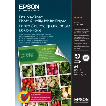 Epson dvipusis fotokokybiškas rašalinis popierius A4 – 50 lapų