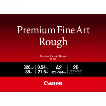 Canon FA-RG1 Premium Fine Art Rough Popierius, A2, 25 lapų, 330 g/m², Inkjet, 540 µm
