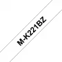 Brother M-K221BZ juosta etiketėms spausdinti, juoda ant baltos, 9 mm x 8 m