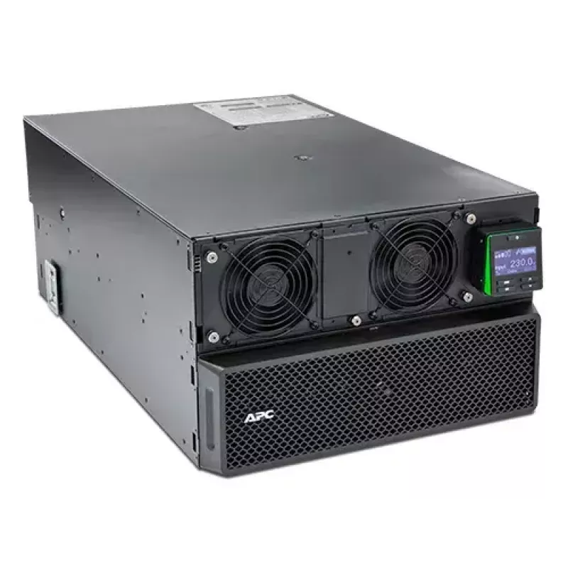 APC Smart-UPS On-Line SRT8KRMXLI – 8 kW/VA, 6x C13 + 4x C19 + vienfazė išvestis, montuojamas į stelažą, integruota tinklo valdymo kortelė