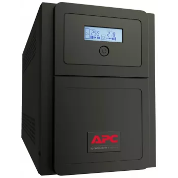 APC Easy UPS 1 fazė Line Interactive, 1000VA, Tower, 230V, 6 IEC C13 lizdai, AVR, Sausas kontaktas, LCD, be tinklo kortelės palaikymo