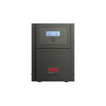 APC Easy UPS 1 fazės linijinis interaktyvus, 750VA, bokštas, 230V, 6 IEC C13 lizdai, AVR, sausas kontaktas, LCD, be tinklo kortelės palaikymo