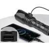 Sandberg Survivor Torch Powerbank 5000 – rankinis prožektorius su powerbank, juodas, aliuminis, IPX4