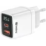 Įkroviklis Sandberg 2in1 1xUSB-C 1xUSB 35W patalpų kintamosios srovės universalus