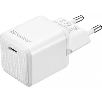 Sandberg USB-C AC įkroviklis PD20W SAVER, vidinis, AC, 12 V, 3 A, baltas