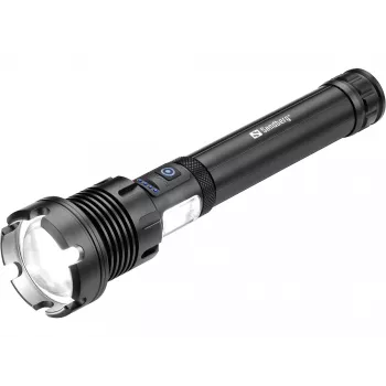 Sandberg Survivor 7in1 Powerbank 10000, rankinis žibintuvėlis, juodas, aliuminis, LED, 2 lempos, 500 lm