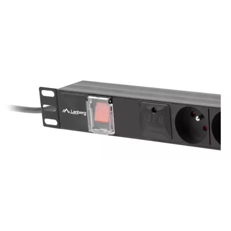 PDU Lanberg PDU-05E-0200-BK 5 AC lizdų 1U Juoda