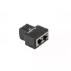 Lanberg ADS-RJ45-2RJ45-OS juodas RJ-45 skirstytuvas