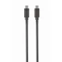 USB-C į USB-C laidas Gembird CCP-USB3.1-CMCM-1M — 1 m, USB 3.2 Gen 1, juodas