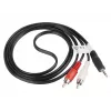 Garso kabelis LANBERG 3,5 mm – 2×RCA vyriškas 1,5 m juodas