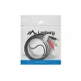 Garso kabelis LANBERG 3,5 mm – 2×RCA vyriškas 1,5 m juodas