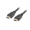 HDMI laidas LANBERG CA-HDMI-11CC-0005-BK 0,5 m, HDMI A tipo kištukas–kištukas, HDMI 1.4, 10,2 Gbit/s, juodas