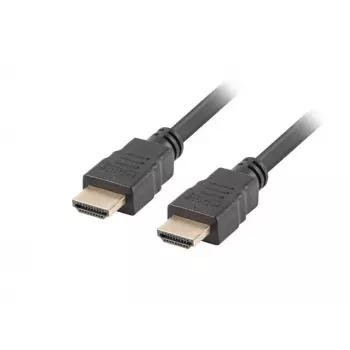 HDMI laidas LANBERG CA-HDMI-11CC-0005-BK 0,5 m, HDMI A tipo kištukas–kištukas, HDMI 1.4, 10,2 Gbit/s, juodas