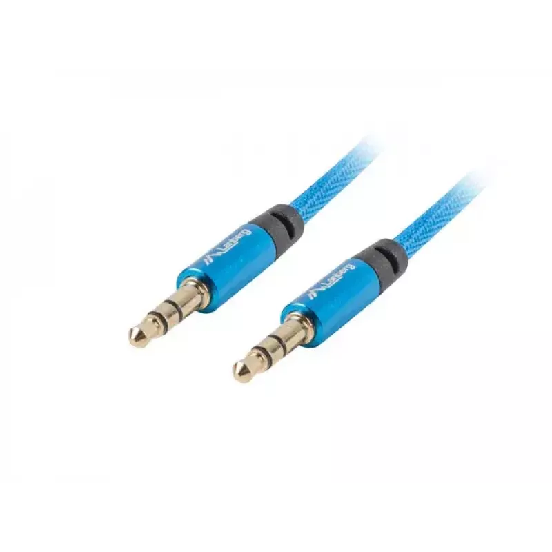 Garso kabelis Lanberg CA-MJMJ-10CU-0030-BL 3m 3,5mm vyras-vyras mėlynas
