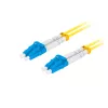 Skiemeninis šviesolaidinis kabelis LANBERG FO-LULU-SD11-0020-YE, 2 m, G.657.A1, LC–LC, geltonas