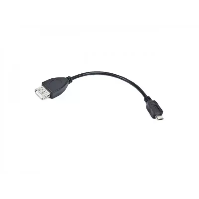 USB 2.0 laidas LANBERG OEM-0006 — USB A į Micro-USB B, 0,15 m, juodas