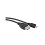 USB 2.0 laidas LANBERG OEM-0006 — USB A į Micro-USB B, 0,15 m, juodas