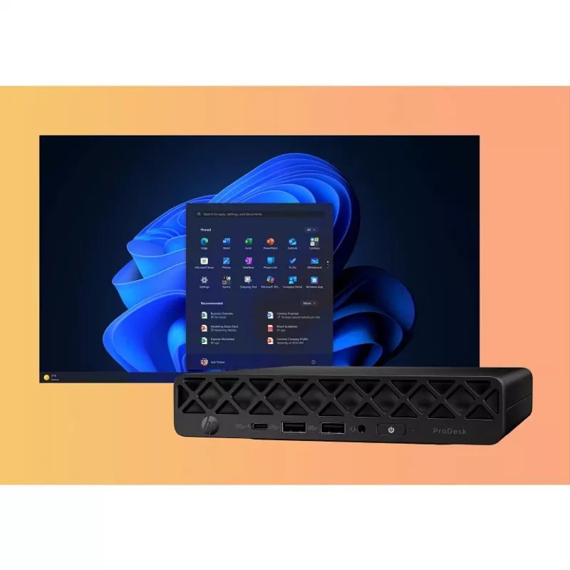 Mini kompiuteris HP ProDesk 4 Mini G1i Intel Core Ultra 5 225T 16GB 512GB SSD Intel Graphics Windows 11 Pro