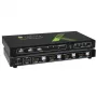 Techly 4x1 USB HDMI KVM jungiklis 4Kx2K IDATA KVM-HDMI4U juodas