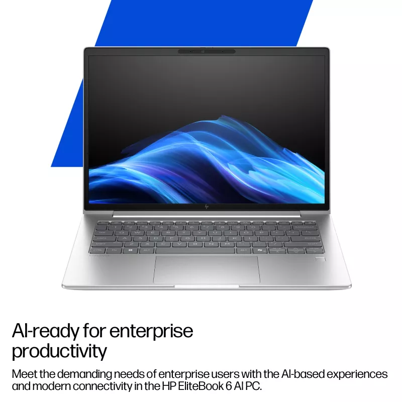HP EliteBook 6 G1a AMD Ryzen™ AI 7 250 nešiojamas kompiuteris 35,6 cm (14 colių) WUXGA 16 GB DDR5-SDRAM 512 GB SSD Wi-Fi 7 (802.11be) Windows 11 Pro AI PC sidabrinis