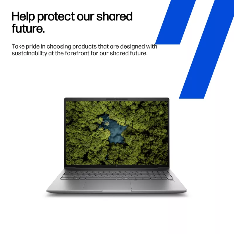 HP Zbook X G1i nešiojama darbo stotis su Intel Core Ultra 7 255H, 40,6 cm (16 colių) WUXGA, 32 GB DDR5-SDRAM, NVIDIA RTX PRO 2000 Blackwell, Wi-Fi 7 (802.11be), Windows 11 Pro AI, AI PC