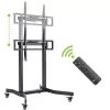 Elektrinis mobilus TV stovas Techly ICA-TR68M 55–100 colių (iki 254 cm) juodas