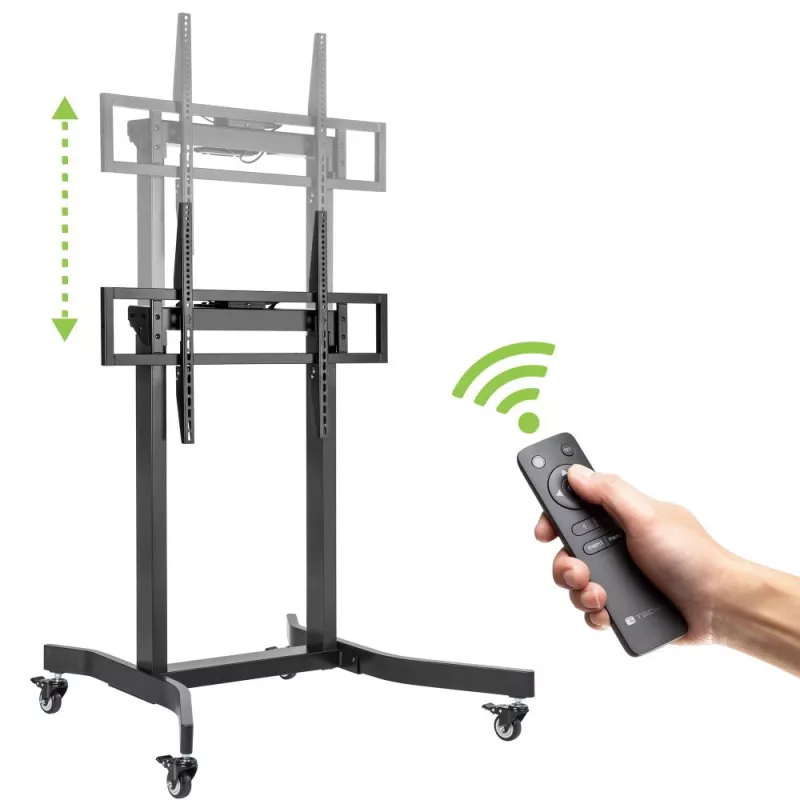 Elektrinis mobilus TV stovas Techly ICA-TR68M 55–100 colių (iki 254 cm) juodas