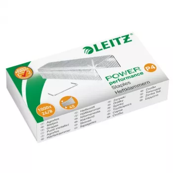 Leitz segtukai Power Performance P4 24/8 dėžutėje po 1000 vnt.