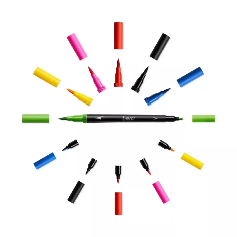 Žymekliai BIC Intensity Dual Tip 12 vnt.