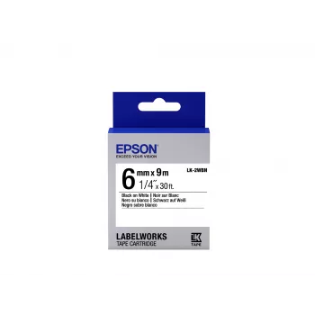 Epson Label Cartridge Standard LK-2WBN juoda/balta 6mm (9m)