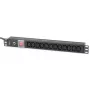 Techly Rack 19 colių PDU 12 VDE lizdų su C20 kištuku ir jungikliu