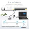 StarTech.com USB-C dokavimo stotelė, dvigubas 4K 60Hz HDMI, suderinama su Macbook Pro (M1/M2/M3/M4) ir Windows, USB-A/USB-C 10Gbps šakotuvas, 100W galios tiekimas, GbE, SD, 22 col./56 cm laidas