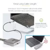 StarTech.com USB-C dokavimo stotelė, dvigubas 4K 60Hz HDMI, suderinama su Macbook Pro (M1/M2/M3/M4) ir Windows, USB-A/USB-C 10Gbps šakotuvas, 100W galios tiekimas, GbE, SD, 22 col./56 cm laidas