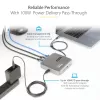 StarTech.com USB-C dokavimo stotelė, dvigubas 4K 60Hz HDMI, suderinama su Macbook Pro (M1/M2/M3/M4) ir Windows, USB-A/USB-C 10Gbps šakotuvas, 100W galios tiekimas, GbE, SD, 22 col./56 cm laidas