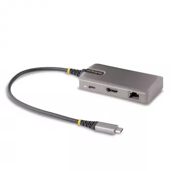 StarTech.com USB-C kelių prievadų adapteris - 4K 60Hz HDMI - HDR - 2 prievadų 5Gbps USB 3.0 šakotuvas - 100W Power Delivery perdavimas - GbE - sertifikuotas Chromebook - Windows/macOS